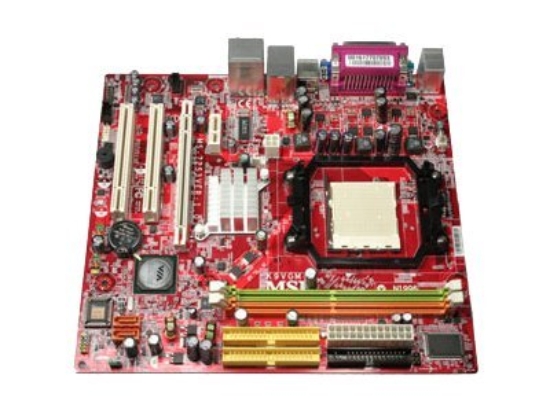 Imagen de MSI K9VGM-V - Placa base - micro ATX - Socket AM2 - K8M890 Chipset - LAN - gráficos en la placa - HD Audio (8-canales)