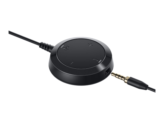 Imagen de Dell Pro Stereo Headset UC350 - Auricular - en oreja - cableado - USB, conector de 3,5 mm - negro - con 3 años de Advanced Exchange Service