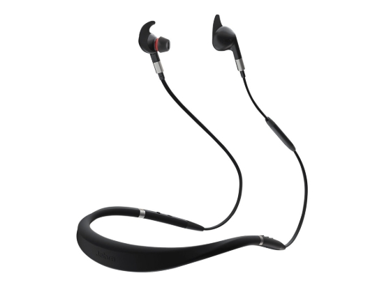 Imagen de Jabra Evolve 75e MS - Auriculares internos con micro - en oreja - montaje detrás del cuello - Bluetooth - inalámbrico - cancelación de sonido activo - USB - aislamiento de ruido - Certificado para Sky