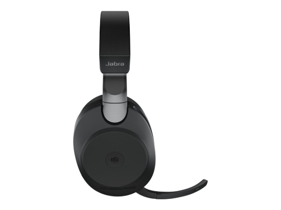 Imagen de Jabra Evolve2 85 MS Stereo - Auricular - tamaño completo - Bluetooth - inalámbrico, cableado - cancelación de sonido activo - conector de 3,5 mm - aislamiento de ruido - negro - Certificado para Equip