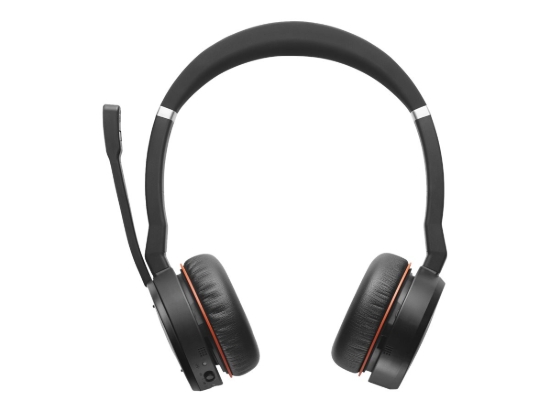 Imagen de Jabra Evolve 75 SE MS Stereo - Auricular - en oreja - Bluetooth - inalámbrico - cancelación de sonido activo - USB - con base de carga - Certificado para Equipos de Microsoft - para LINK 380a MS
