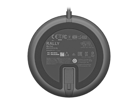 Imagen de Logitech Rally Mic Pod - Micrófono - para Rally, Rally Plus, Rally Bar, Rally Bar Mini