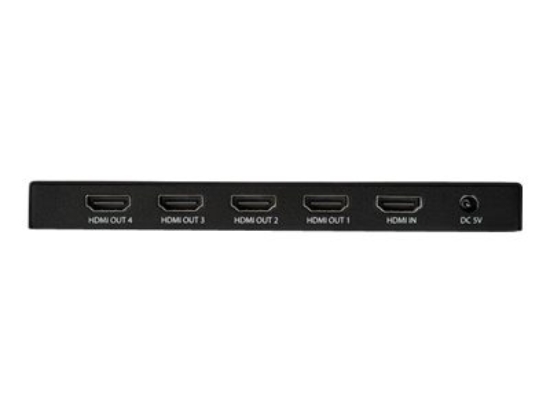 Imagen de StarTech.com Splitter HDMI - de 4 Puertos - 4K 60Hz - Divisor HDMI 1 Entrada 4 Salidas - Splitter HDMI de 4 Salidas - Divisor de Puertos HDMI - Separador de vídeo/audio - 4 x HDMI - sobremesa