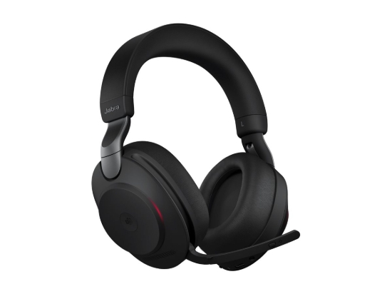 Imagen de Jabra Evolve2 85 MS Stereo - Auricular - tamaño completo - Bluetooth - inalámbrico, cableado - cancelación de sonido activo - conector de 3,5 mm - aislamiento de ruido - negro - Certificado para Equip