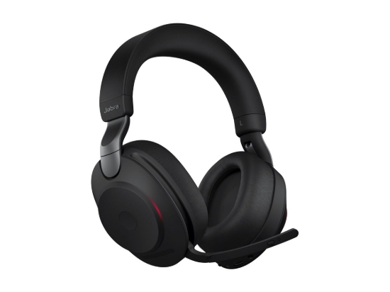 Imagen de Jabra Evolve2 85 UC Stereo - Auricular - tamaño completo - Bluetooth - inalámbrico, cableado - cancelación de sonido activo - conector de 3,5 mm - aislamiento de ruido - negro