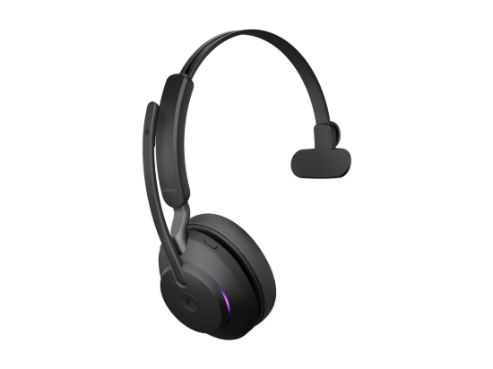 Imagen de Jabra Evolve2 65 MS Mono - Auricular - en oreja - convertible - Bluetooth - inalámbrico - USB-C - aislamiento de ruido - negro - Certificado para Equipos de Microsoft