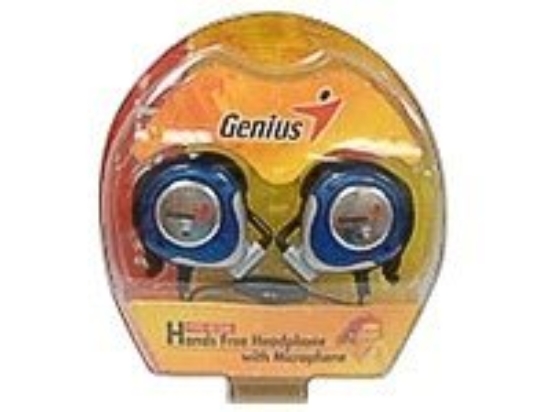 Imagen de Genius HS-03A - Auricular - montaje encima de la oreja - cableado - plata, Ocean blue