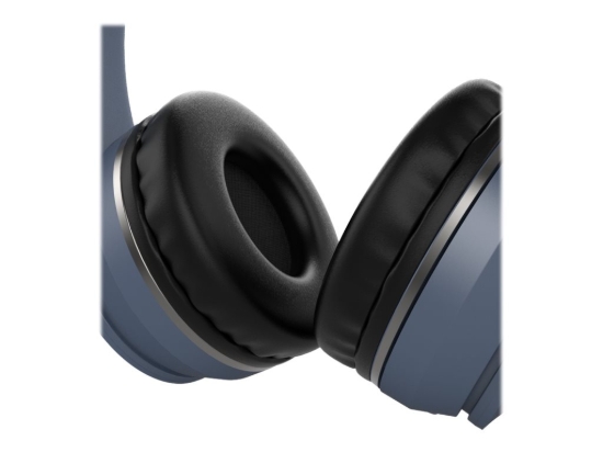 Imagen de Klip Xtreme Funk KWH-150 - Auriculares con diadema con micro - en oreja - Bluetooth - inalámbrico, cableado - conector de 3,5 mm - azul