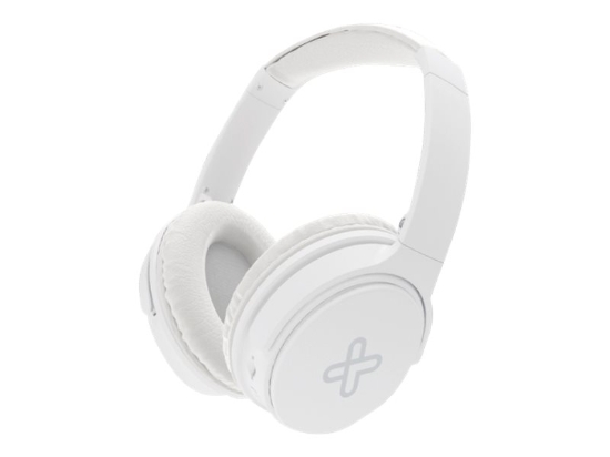 Imagen de Klip Xtreme Melodik KWH-050 - Auriculares con diadema con micro - en oreja - Bluetooth - inalámbrico, cableado - conector de 3,5 mm - blanco