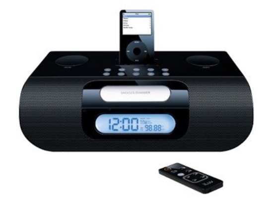 Imagen de iLuv i177BLK - Boombox con base de anclaje Apple - negro