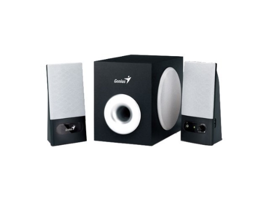 Imagen de Genius SW-F2.1 500 - Sistema de altavoces - para PC - canal 2.1 - 12 vatios (Total) - negro, plata