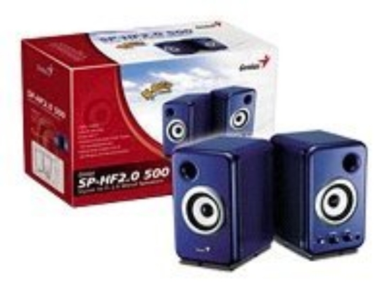 Imagen de Genius SP-HF2.0 500 - Altavoces - para PC - 14 vatios (Total) - azul mate