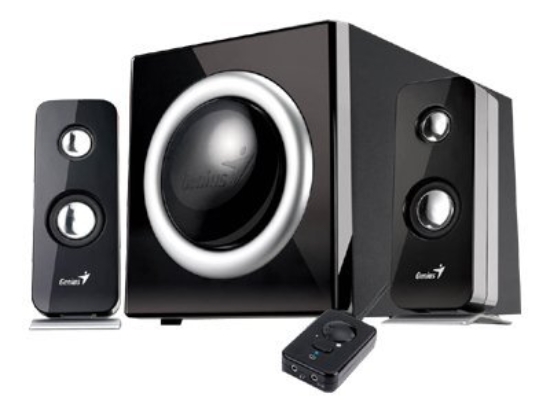 Imagen de Genius SW-i2.1 1100 - Sistema de altavoces - para PC - canal 2.1 - 28 vatios (Total) - negro piano
