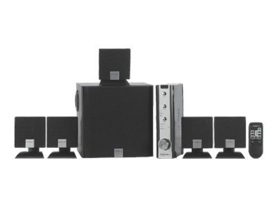 Imagen de Creative Inspire 5.1 Digital 5500 - Sistema de altavoces - para PC - canal 5.1 - 48 vatios (Total) - negro, plata (color de la parrilla - negro)