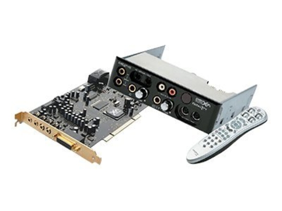 Imagen de Creative Sound Blaster X-Fi Platinum - Fatal1ty Champion Series - Tarjeta de sonido - de 24 bits - 192 kHz - 109 dB SNR - 7.1 - PCI - 5.25" - Creative X-Fi Xtreme Fidelity
