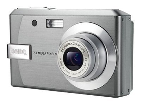 Imagen de BenQ DC E720 - Cámara digital - compacta - 7.0 MP - 3x zoom óptico - PENTAX - negro