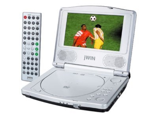 Imagen de jWIN JD-VD741 - Reproductor de DVD con sintonizador de TV - portátil - pantalla 7"