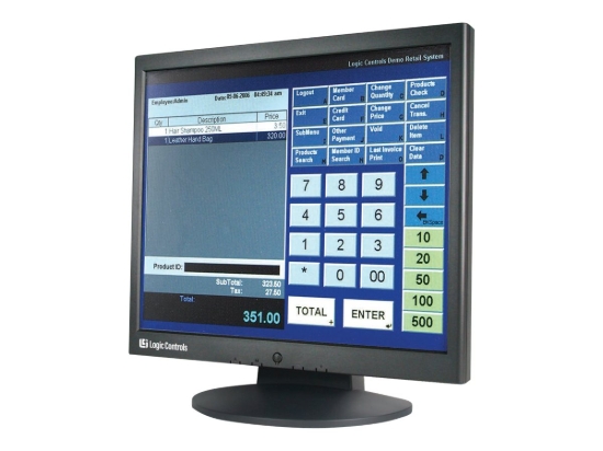 Imagen de Logic Controls LE1017-J - Monitor LCD - 17" - pantalla táctil - 1280 x 1024 SXGA - 300 cd/m² - 500:1 - 8 ms - USB - altavoces - negro