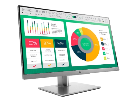 Imagen de HP EliteDisplay E223 - Monitor LED - 21.5" - 1920 x 1080 Full HD (1080p) @ 60 Hz - IPS - 250 cd/m² - 1000:1 - 5 ms - HDMI, VGA, DisplayPort - plata, negro (tapa trasera)