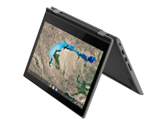 Imagen de Lenovo 300e Chromebook (2nd Gen) 81MB - Diseño plegable - Intel Celeron - N4020 / hasta 2.8 GHz - Chrome OS - UHD Graphics 600 - 4 GB RAM - 32 GB eMMC - 11.6" IPS pantalla táctil 1366 x 768 (HD) - Wi-