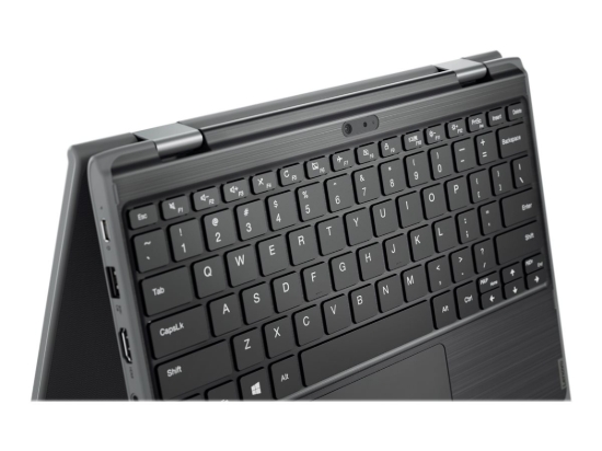 Imagen de Lenovo 300e (2nd Gen) 81M9 - Diseño plegable - Intel Celeron - N4120 / hasta 2.6 GHz - Win 10 Pro 64-bit National Academic - UHD Graphics 600 - 4 GB RAM - 64 GB eMMC - 11.6" IPS pantalla táctil 1366 x