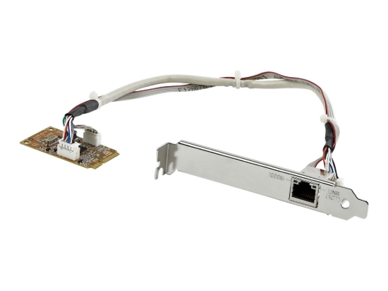 Imagen de StarTech.com Adaptador Tarjeta de Red NIC Mini PCI Express PCI-e PCIe 1 Puerto Gigabit Ethernet - 1x RJ45 Hembra - Adaptador de red - PCIe Mini Card - Gigabit Ethernet