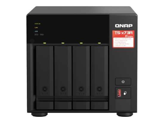 Imagen de QNAP TS-473A - Servidor NAS - 4 compartimentos - SATA 6Gb/s - RAM 8 GB - 2.5 Gigabit Ethernet