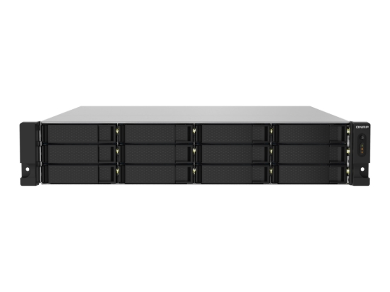 Imagen de QNAP TS-1232PXU-RP - Servidor NAS - 12 compartimentos - montaje en bastidor - SATA 6Gb/s - RAID RAID 0, 1, 5, 6, 10, 50, JBOD, 60 - RAM 4 GB - Gigabit Ethernet / 2.5 Gigabit Ethernet / 10 Gigabit Ethe