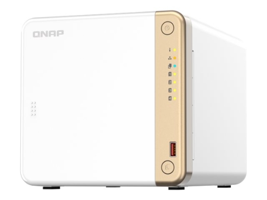 Imagen de QNAP TS-462 - Servidor NAS - 4 compartimentos - SATA 6Gb/s - RAID 0, 1, 5, 6, 10, JBOD - RAM 4 GB - 2.5 Gigabit Ethernet - iSCSI soporta