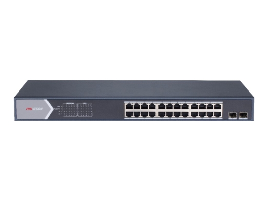 Imagen de Hikvision Smart Managed Series DS-3E1526P-SI - Conmutador - inteligente - 24 x 10/100/1000 (PoE+) + 2 x Gigabit SFP - sobremesa - PoE+ (370 W)