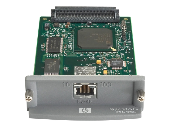 Imagen de HP JetDirect 620n - Servidor de impresión - EIO - 10/100 Ethernet - para Color LaserJet 85XX; DesignJet T1100; LaserJet Enterprise M5039, P3015