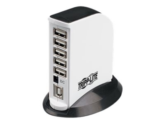 Imagen de Tripp Lite 7-Port USB 2.0 Hi-Speed Hub Compact Desktop Mobile Tower - Hub - 7 x USB 2.0 - sobremesa