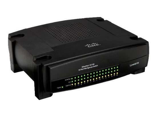 Imagen de Linksys EtherFast 10/100 16-port Workgroup Switch EZXS16W - Conmutador - 16 x 10/100 - sobremesa