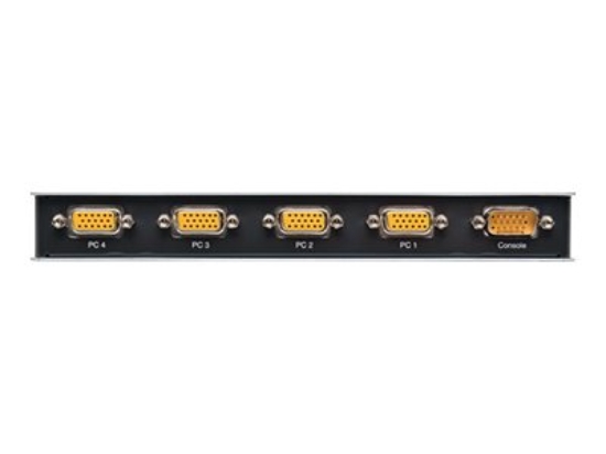 Imagen de Tripp Lite 4-Port Desktop KVM Switch Slim PS/2 / KVM Switch 4 ports - Conmutador KVM - 4 x KVM port(s) - 1 usuario local - sobremesa