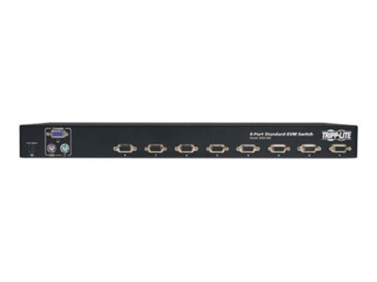 Imagen de Tripp Lite 8-Port Rackmount KVM Switch PS/2 Compact 1U - Conmutador KVM - 8 x KVM port(s) - 1 usuario local - sobremesa