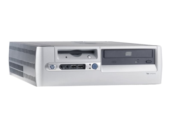 Imagen de HP Compaq Business Desktop dc5000 - SFF P4 hasta - RAM 256 MB - HDD 40 GB - CD-ROM - Extreme Graphics 2 - Gigabit Ethernet - Win XP Pro - monitor: ninguno - plata, carbonizado