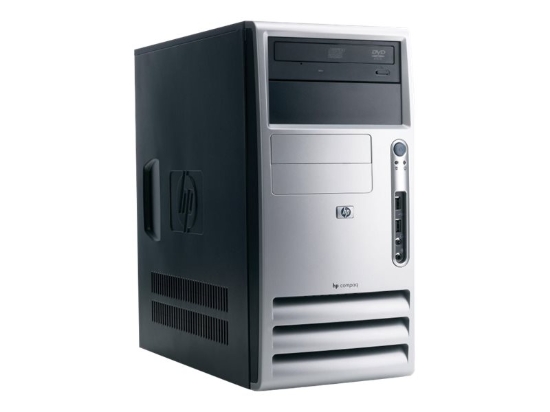 Imagen de HP Compaq Business Desktop dc5100 - Micro torre P4 541 hasta - RAM 512 MB - HDD 80 GB - CD-RW - GMA 900 - Gigabit Ethernet - Win XP Pro - monitor: ninguno - plata, carbonizado