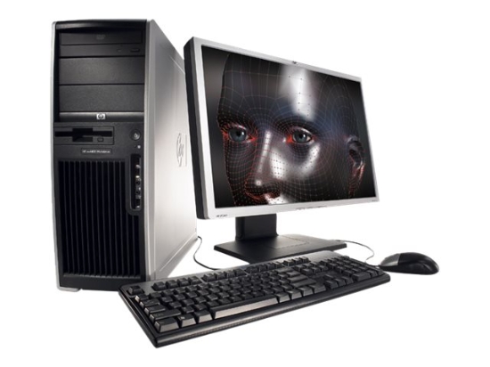 Imagen de HP xw4400 - MTC 1 x Core 2 Duo E6400 hasta - RAM 2 GB - HDD 250 GB - CD-RW / DVD - sin gráficos - Gigabit Ethernet - Win XP Pro - monitor: ninguno - carbonizado, metálico aleación