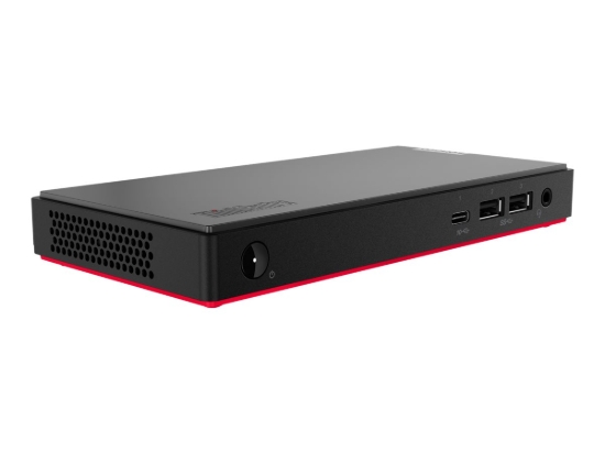 Imagen de Lenovo ThinkCentre M90n-1 11AE - Nano Core i3 8145U / hasta 3.9 GHz - RAM 8 GB - SSD 128 GB - UHD Graphics 620 - Gigabit Ethernet - Win 10 Pro 64 bits - monitor: ninguno - gris hierro (cubierta superi