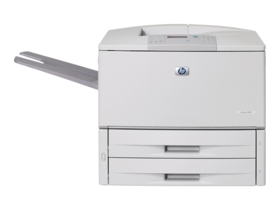 Imagen de HP LaserJet 9040n - Impresora - B/N - laser - A3/Ledger - 600 ppp - hasta 40 ppm - capacidad: 1100 hojas - paralelo, LAN