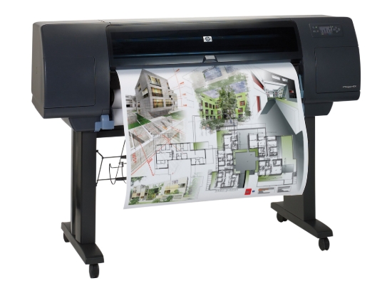 Imagen de HP DesignJet 4000ps - 42" impresora de gran formato - color - chorro de tinta - A0, Rollo (106,7 cm x 91,4 m) - 2400 x 1200 ppp - hasta 93 metros cuadrados/hora (monocromo) / hasta 93 metros cuadrados