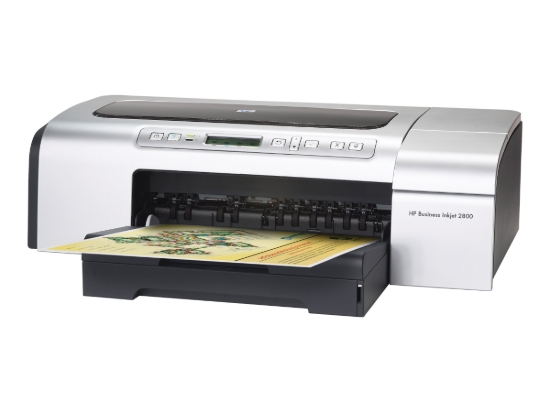 Imagen de HP Business Inkjet 2800 - Impresora - color - chorro de tinta - Super A3/B, A3 Plus - 4.800 x 1.200 ppp - hasta 24 ppm (monocromo) / hasta 21 ppm (color) - capacidad: 150 hojas - paralelo, USB