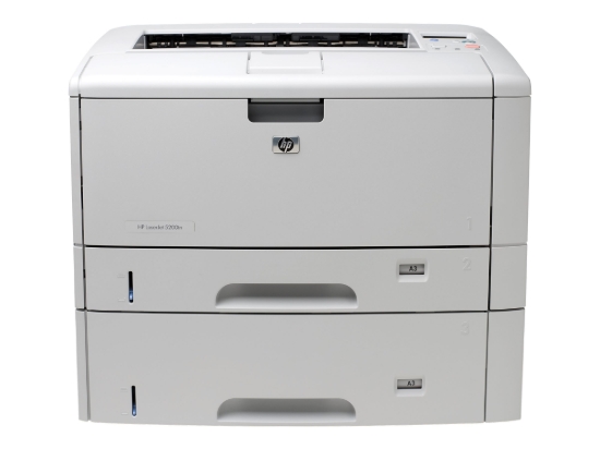 Imagen de HP LaserJet 5200dtn - Impresora - B/N - a dos caras - laser - Tabloid Extra (305 x 457 mm) - 1.200 ppp - hasta 18.5 ppm - capacidad: 850 hojas - paralelo, USB, LAN