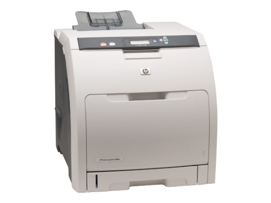 Imagen de HP Color LaserJet 3800n - Impresora - color - laser - A4/Legal - 600 ppp - hasta 21 ppm (monocromo) / hasta 21 ppm (color) - capacidad: 350 hojas - USB, LAN