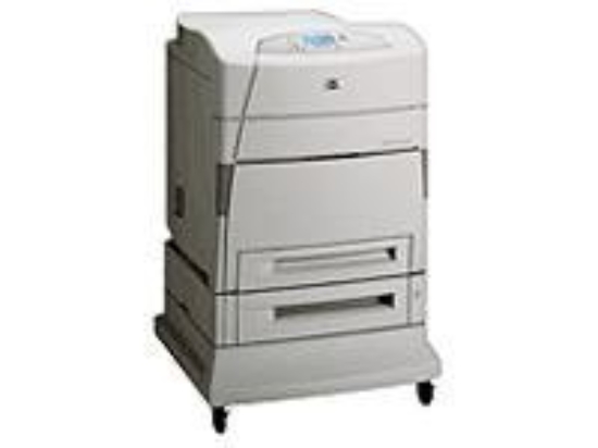 Imagen de HP Color LaserJet 5500dtn - Impresora - color - a dos caras - laser - A3/Ledger - 600 ppp - hasta 21 ppm (monocromo) / hasta 21 ppm (color) - capacidad: 1100 hojas - LAN