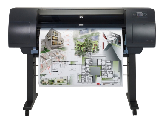 Imagen de HP DesignJet 4000 - 42" impresora de gran formato - color - chorro de tinta - A0, Rollo (106,7 cm x 91,4 m) - 2400 x 1200 ppp - hasta 93 metros cuadrados/hora (monocromo) / hasta 93 metros cuadrados/h