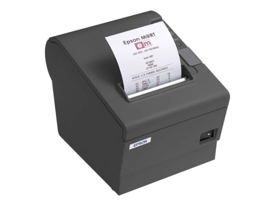 Imagen de Epson TM T88IV - Impresora de recibos - bicolor (monocromático) - línea térmica - Rollo (7,95 cm) - 180 ppp - hasta 200 mm/segundo - serial - cortador - gris oscuro