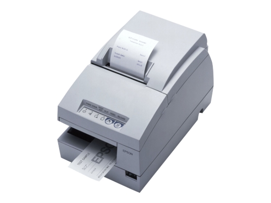 Imagen de Epson TM U675 - Impresora de recibos - matriz de puntos - A5, Rollo (8,3 cm) - 17,8 cpp - 9 espiga - hasta 5.14 líneas/segundo - serial - blanco frío