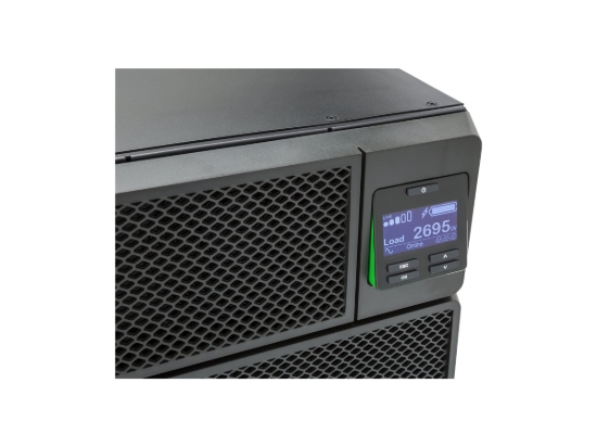 Imagen de APC Smart-UPS SRT 8000VA RM - UPS (montaje en bastidor) - CA 208 V - 8000 vatios - 8000 VA - Ethernet 10/100, USB - conectores de salida: 7 - 6U - negro - para P/N: AR3105W, AR3140G, AR3155W, AR3305W,