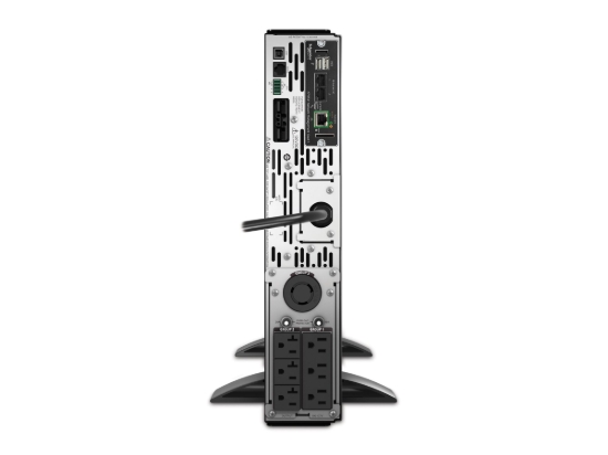 Imagen de APC Smart-UPS X 3000 Rack/Tower LCD - UPS - CA 120 V - 2.7 kW - 3000 VA - Ethernet 10/100, RS-232, USB - conectores de salida: 7 - 2U - negro - con APC Network Management Card 3 with Environmental Mon